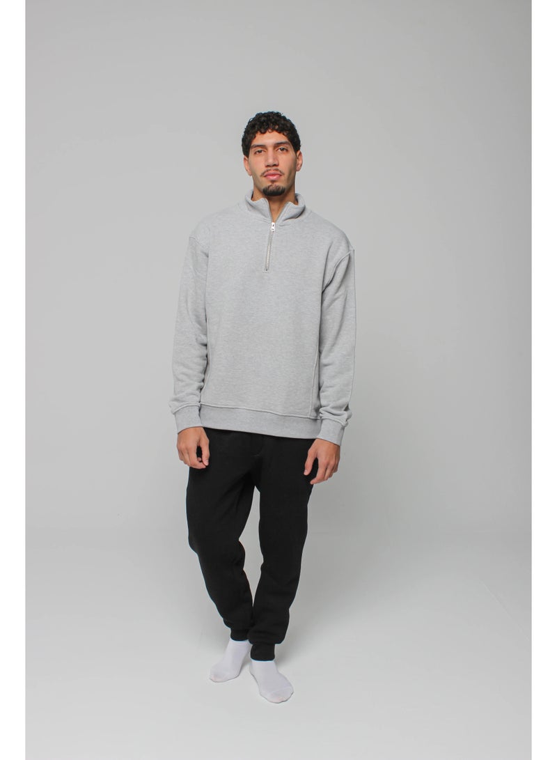 Basic Look Quarter zip Milton Sweatshirt - Image 1